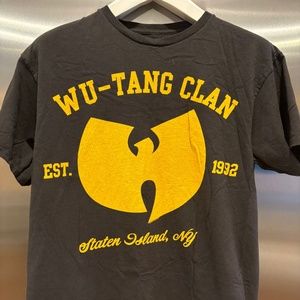 WU-TANG CLAN XL BLACK CREW NECK T-SHIRT BAND SHIRT SIZE LARGE